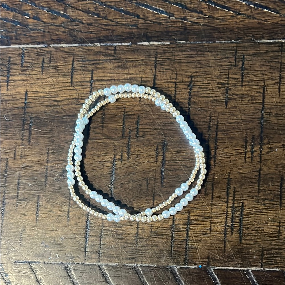 Enewton Gold and pearl Beaded Bracelet